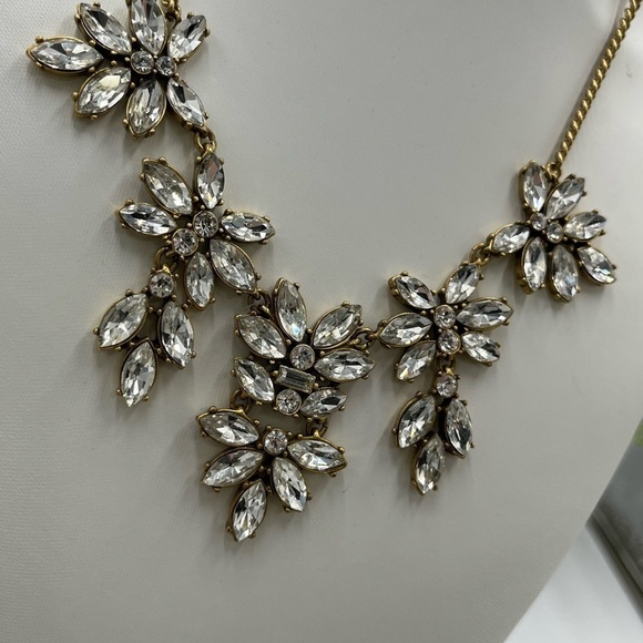 J. Crew Jeweled Cluster Drop Necklace - Picture 6 of 11